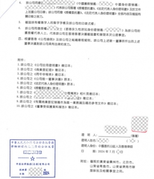 Hong Kong Notarization/Hong Kong Hague Apostille/Hong Kong Mainland Transfer